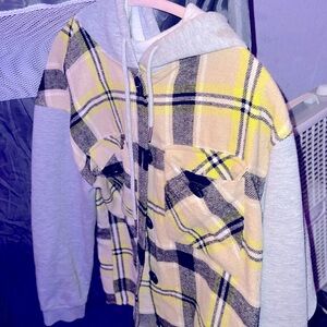 Yellow, Grey & Black Flannel